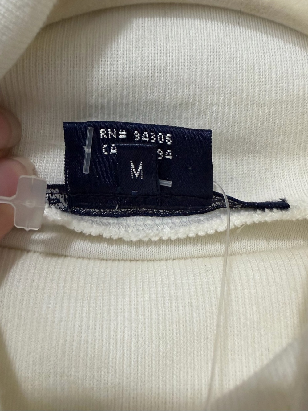 NWT Vintage Ralph Lauren Sport Turtle Neck White Longsleeve Womens Medium Preppy - Picture 8 of 10